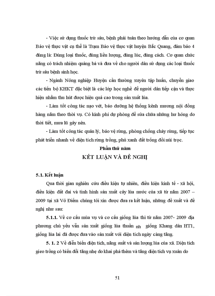 image for page Điều tra tình hình sản xuất và sử dụng lúa gạo tại xã Vô Điếm huyện Bắc Quang tỉnh hà giang khoá luận tốt nghiệp đại học Hệ đào tạo