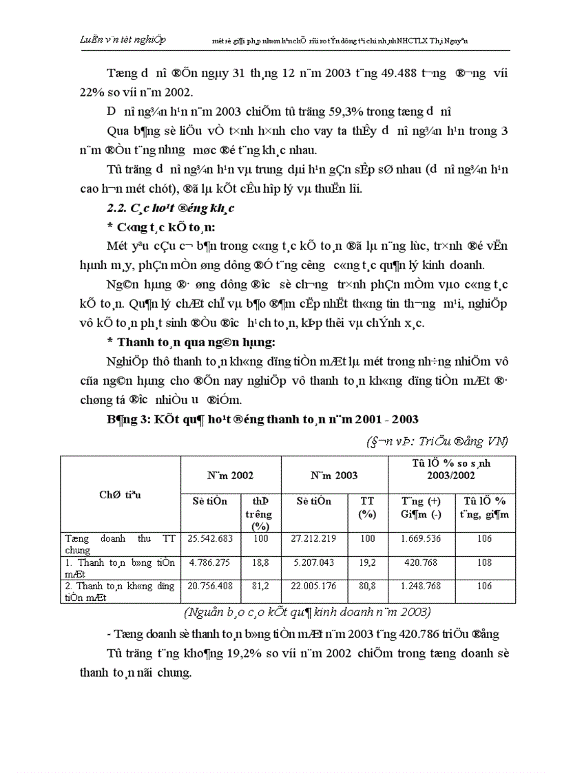 image for page Một số biện pháp nhằm hạn chế rủi ro tín dụng tại chi nhánh Ngân hàng Công thương Lưu Xá Thái Nguyên 1