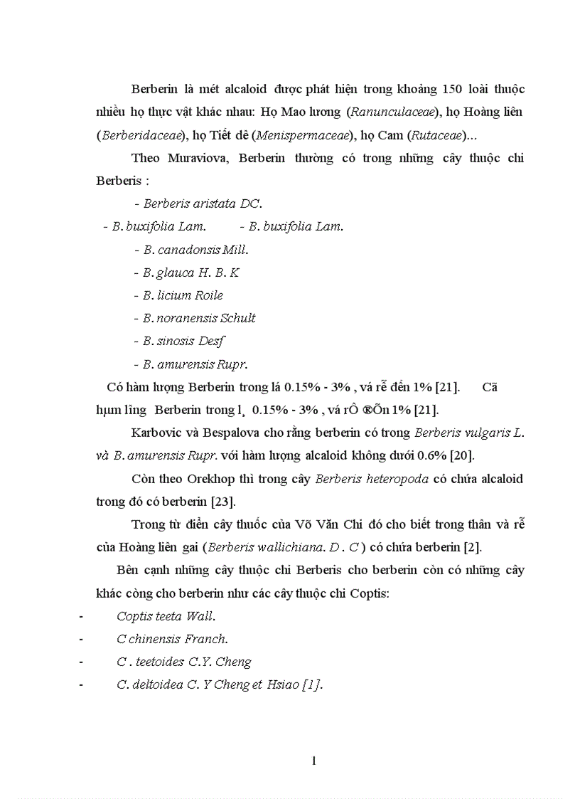 image for page Góp phần nghiên cứu phương pháp chiết xuất Berberin từ cây vàng đắng Coscinium usitatum Pierre