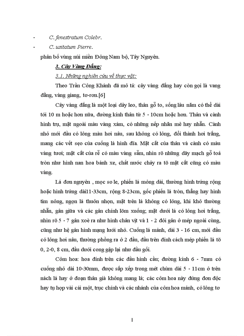 image for page Góp phần nghiên cứu phương pháp chiết xuất Berberin từ cây vàng đắng Coscinium usitatum Pierre
