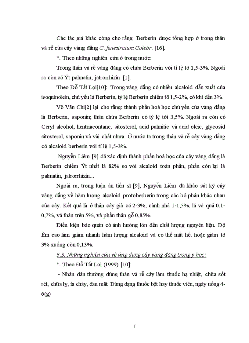 image for page Góp phần nghiên cứu phương pháp chiết xuất Berberin từ cây vàng đắng Coscinium usitatum Pierre