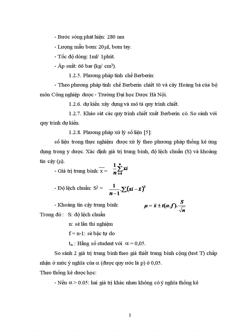 image for page Góp phần nghiên cứu phương pháp chiết xuất Berberin từ cây vàng đắng Coscinium usitatum Pierre