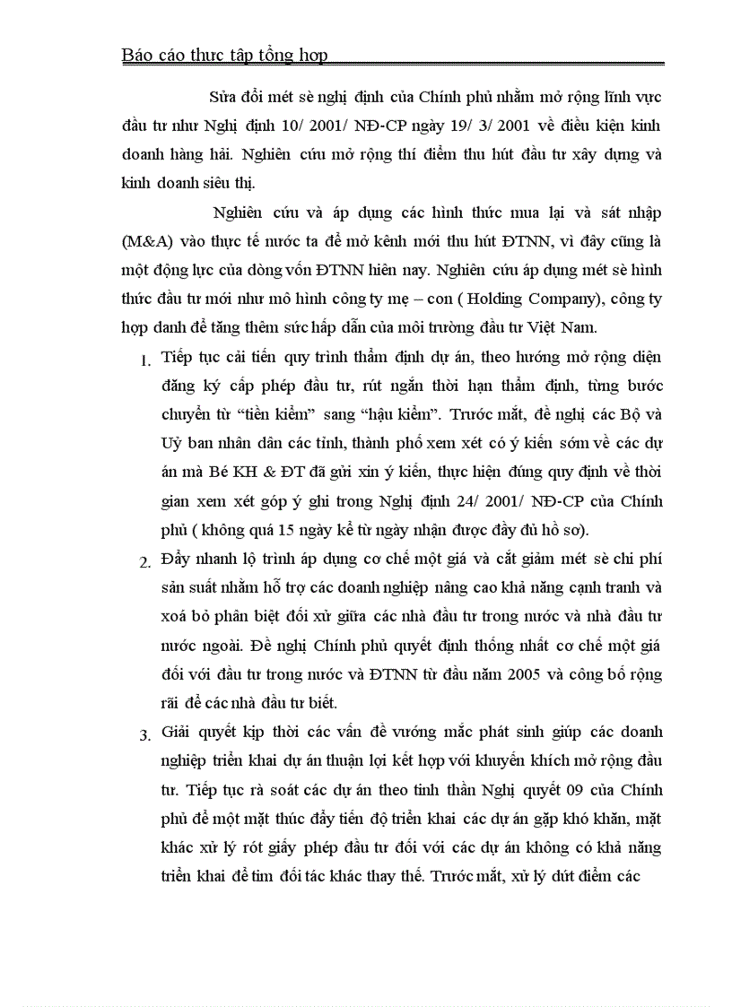 image for page Báo cáo thực tập tổng hợp tại Bộ Kế hoạch Đầu tư và Cục ĐTNN