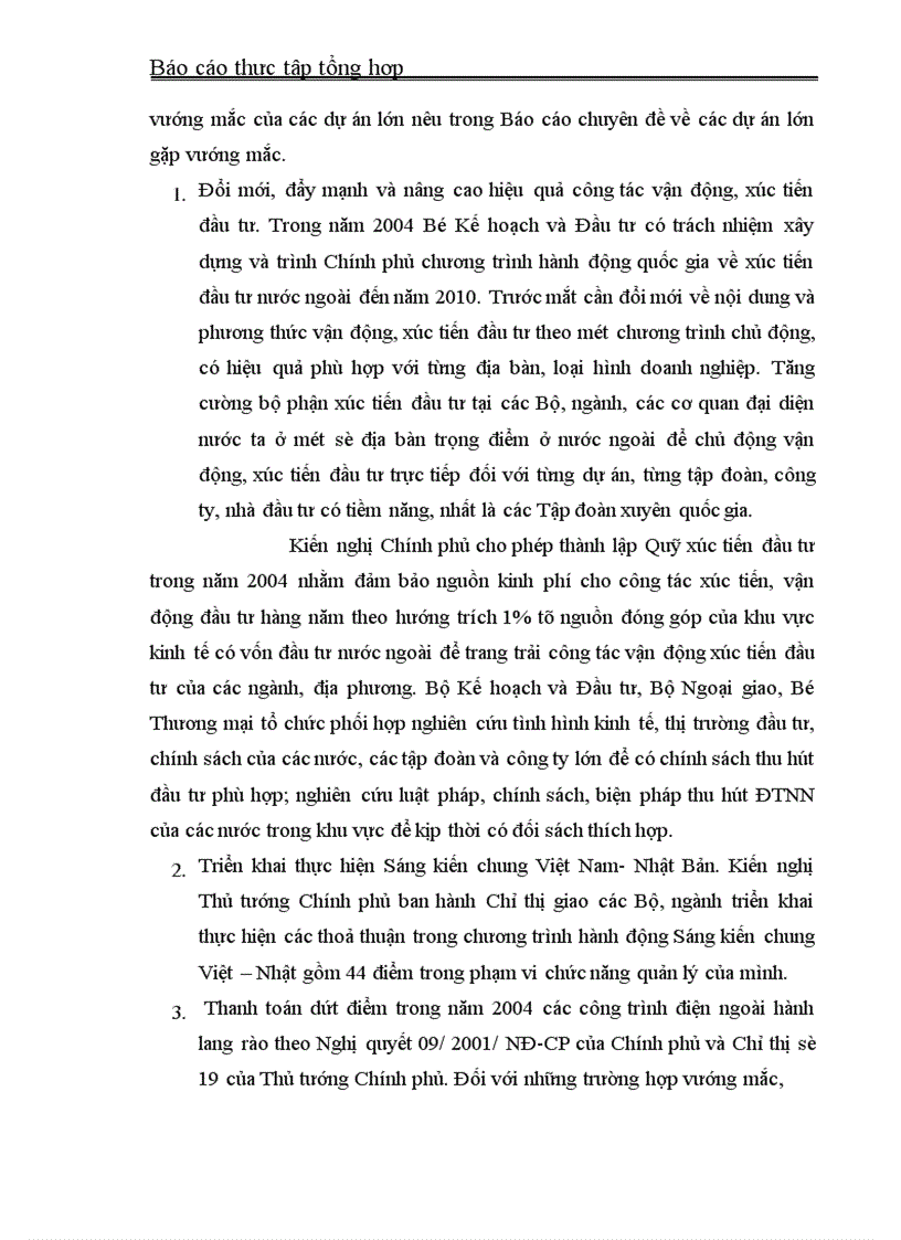 image for page Báo cáo thực tập tổng hợp tại Bộ Kế hoạch Đầu tư và Cục ĐTNN