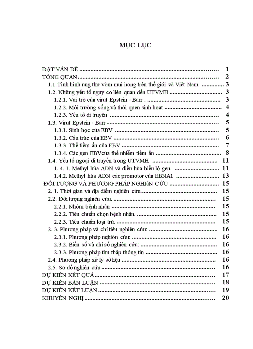 image for page Tìm điều kiện tối ưu cho một phản ứng PCR đa mồi đặc hiệu methyl hóa cho các promoter Wp Cp và Qp của EBV sử dụng các nguyên liệu là các tế bào dòng
