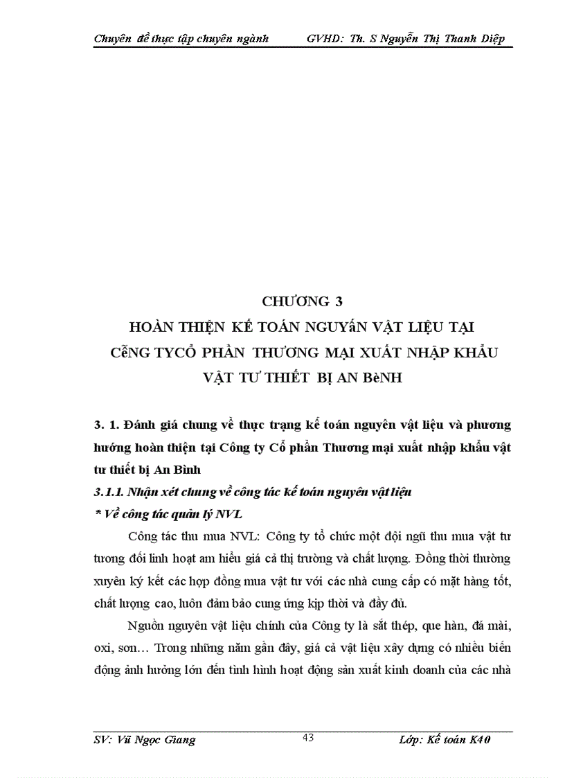 image for page Hoàn thiện kế toán nguyên vật liệu tại Công ty Cổ phần Thương mại xuất nhập khẩu vật tư thiết bị An Bình 1