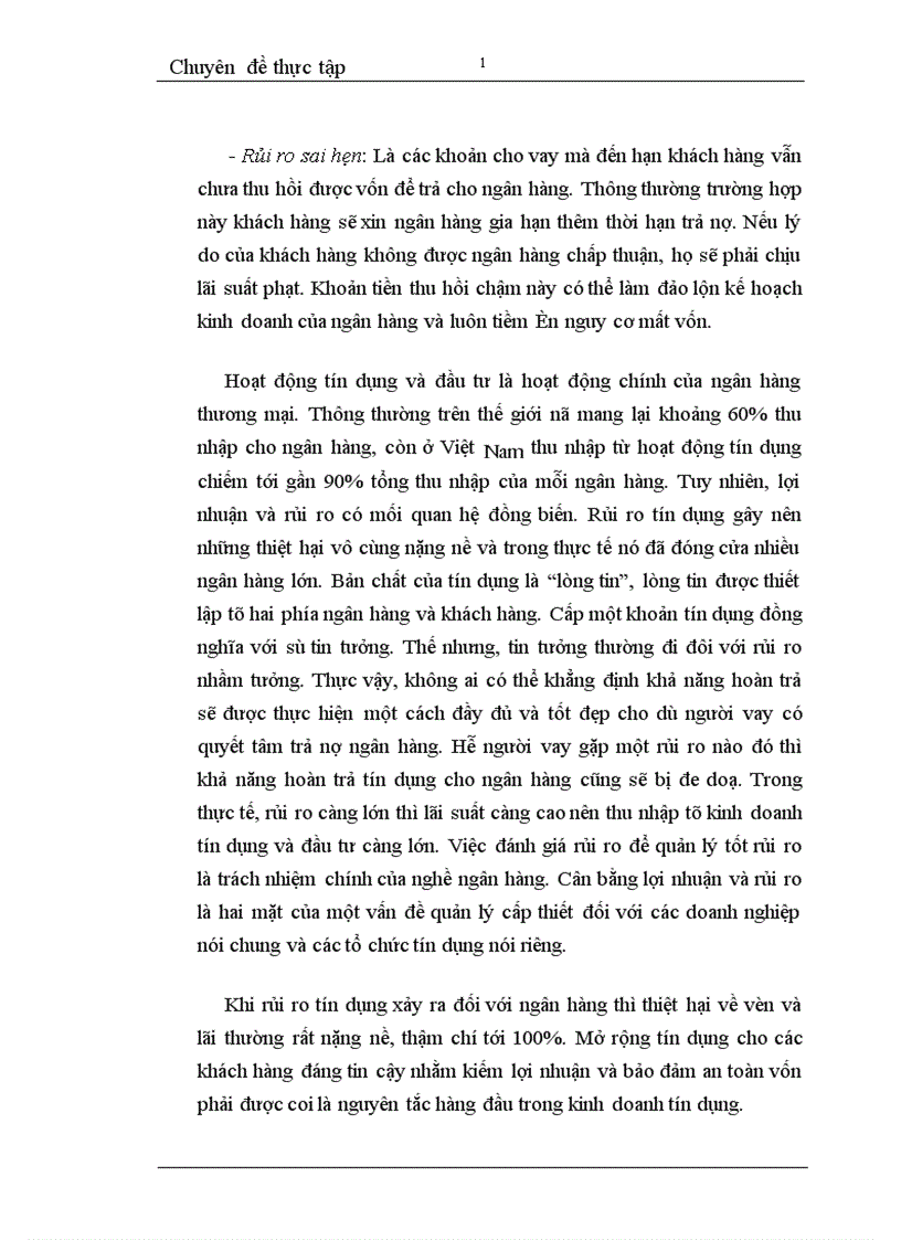 image for page Thực trạng và giải pháp phòng ngừa rủi ro tín dụng tại Ngân hàng Nông nghiệp và Phát triển Nông thôn chi nhánh Đông Hà Nội 1