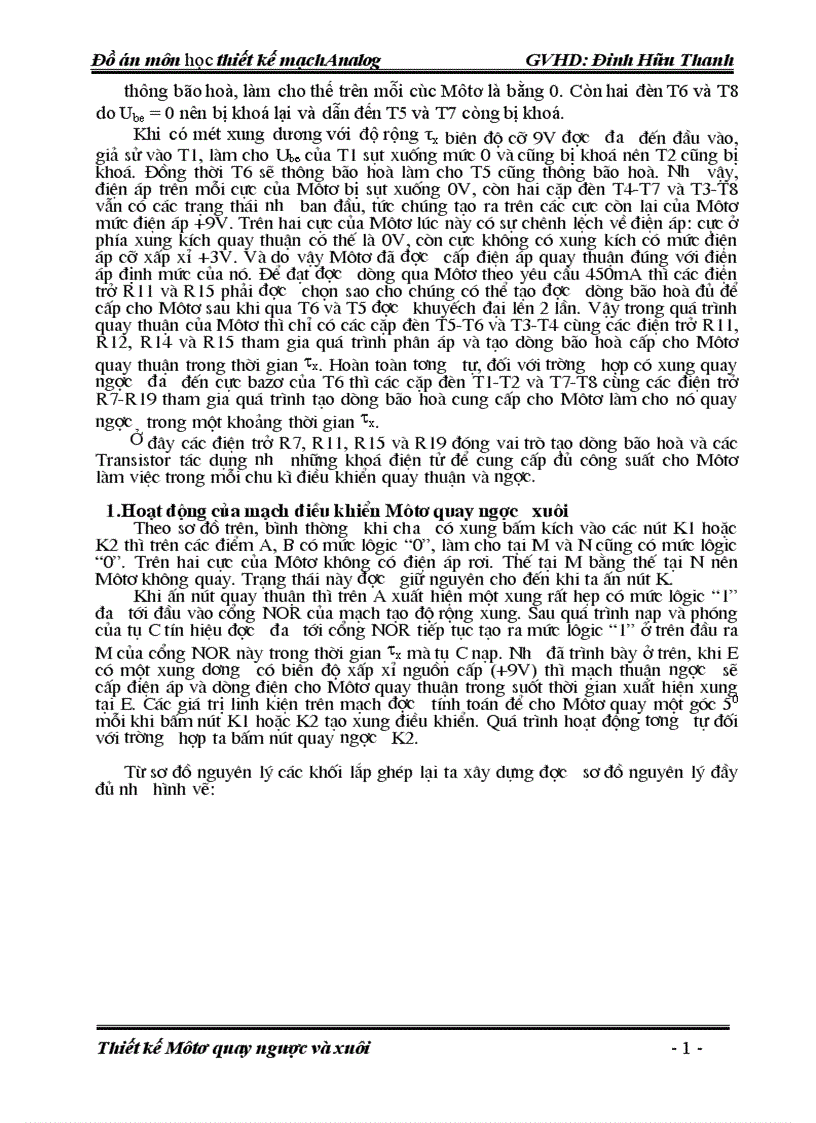 image for page Môn học thiết kế mạch Analog