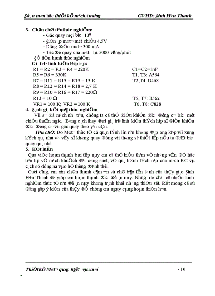 image for page Môn học thiết kế mạch Analog