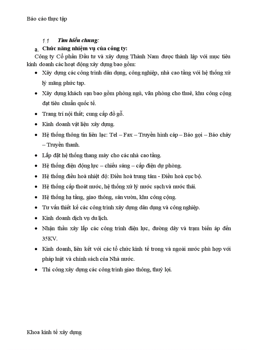 image for page Quá trình hình thành và phát triển của công ty cổ phần đầu tư và xây dựng thành nam