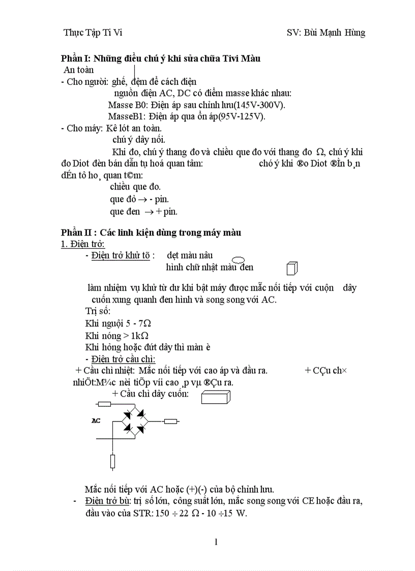 image for page Các linh kiện dùng trong máy màu