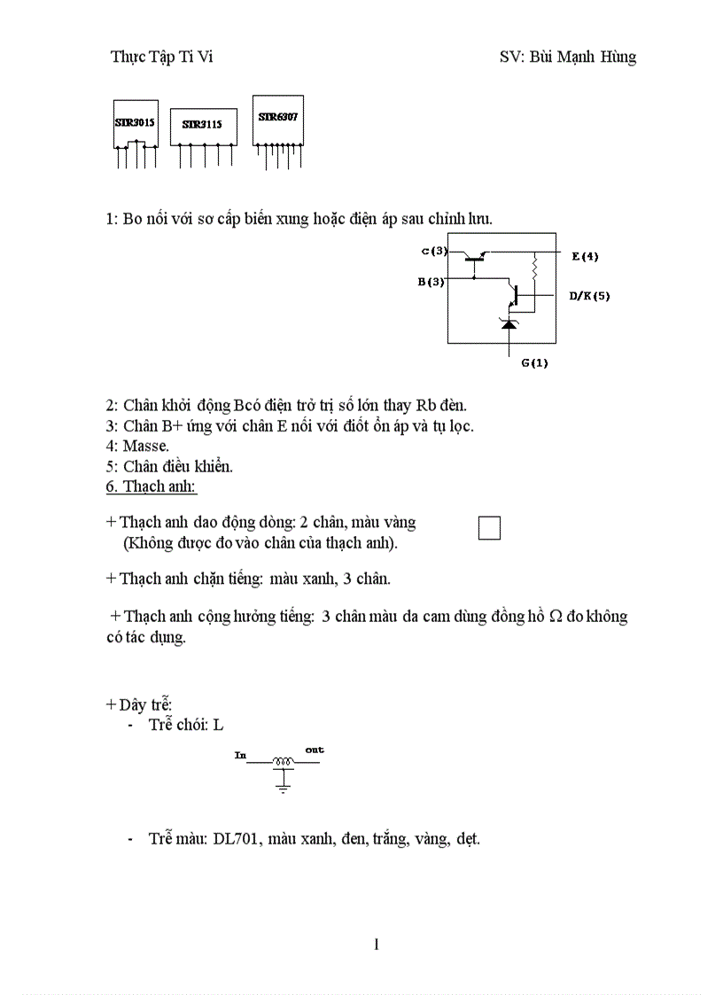 image for page Các linh kiện dùng trong máy màu