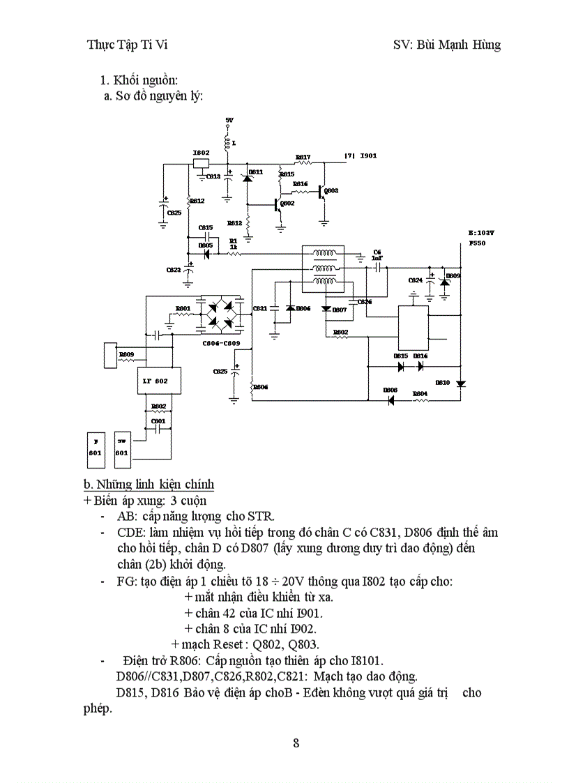 image for page Các linh kiện dùng trong máy màu