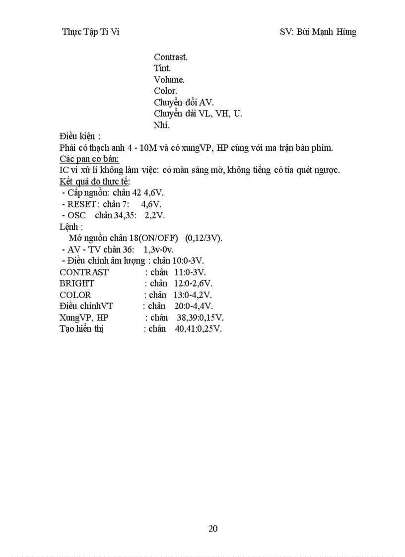 image for page Các linh kiện dùng trong máy màu
