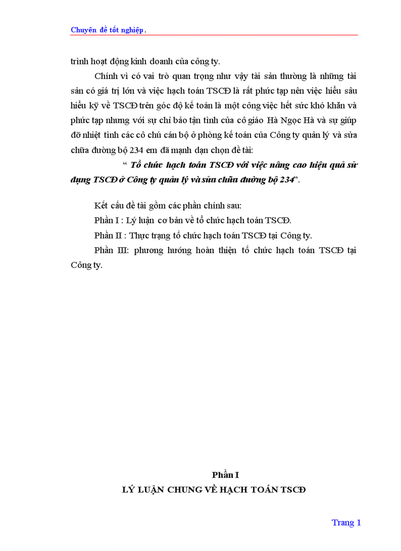 image for page Tổ chức hạch toán TSCĐ với việc nâng cao hiệu quả sử dụng TSCĐ ở Công ty quản lý và sửa chữa đường bộ 234 1