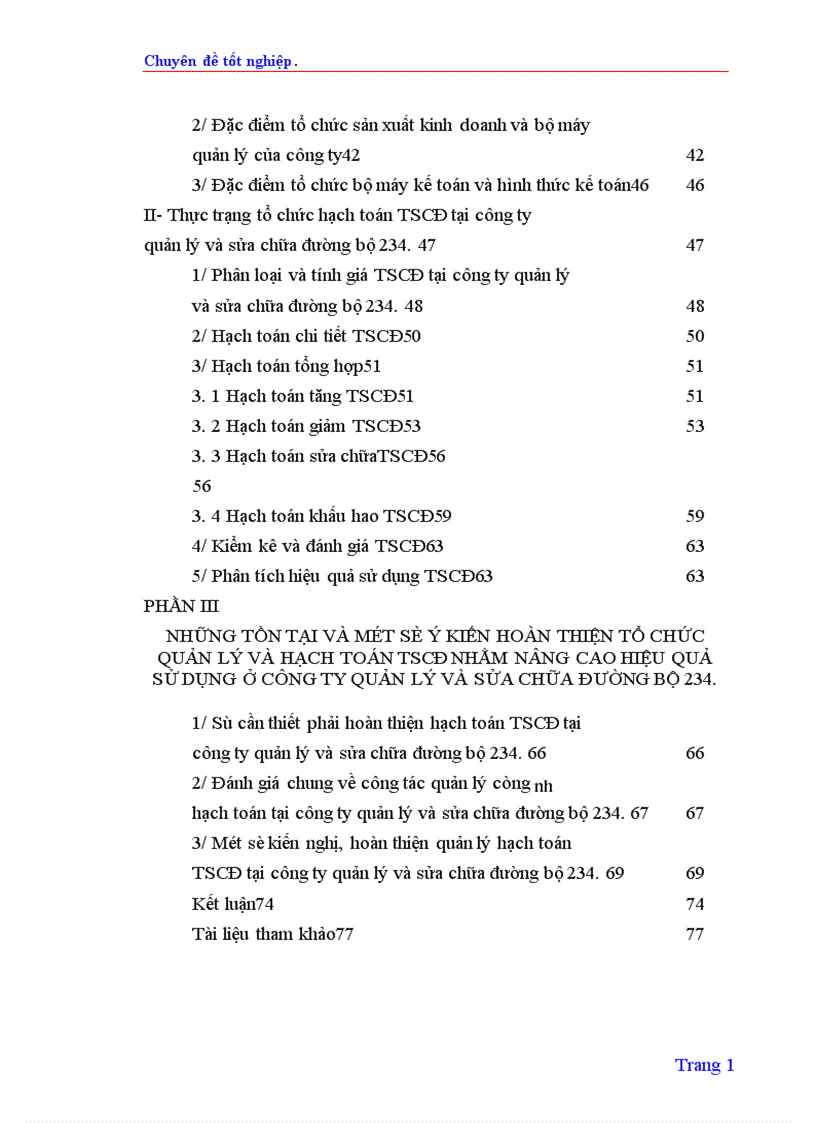 image for page Tổ chức hạch toán TSCĐ với việc nâng cao hiệu quả sử dụng TSCĐ ở Công ty quản lý và sửa chữa đường bộ 234 1