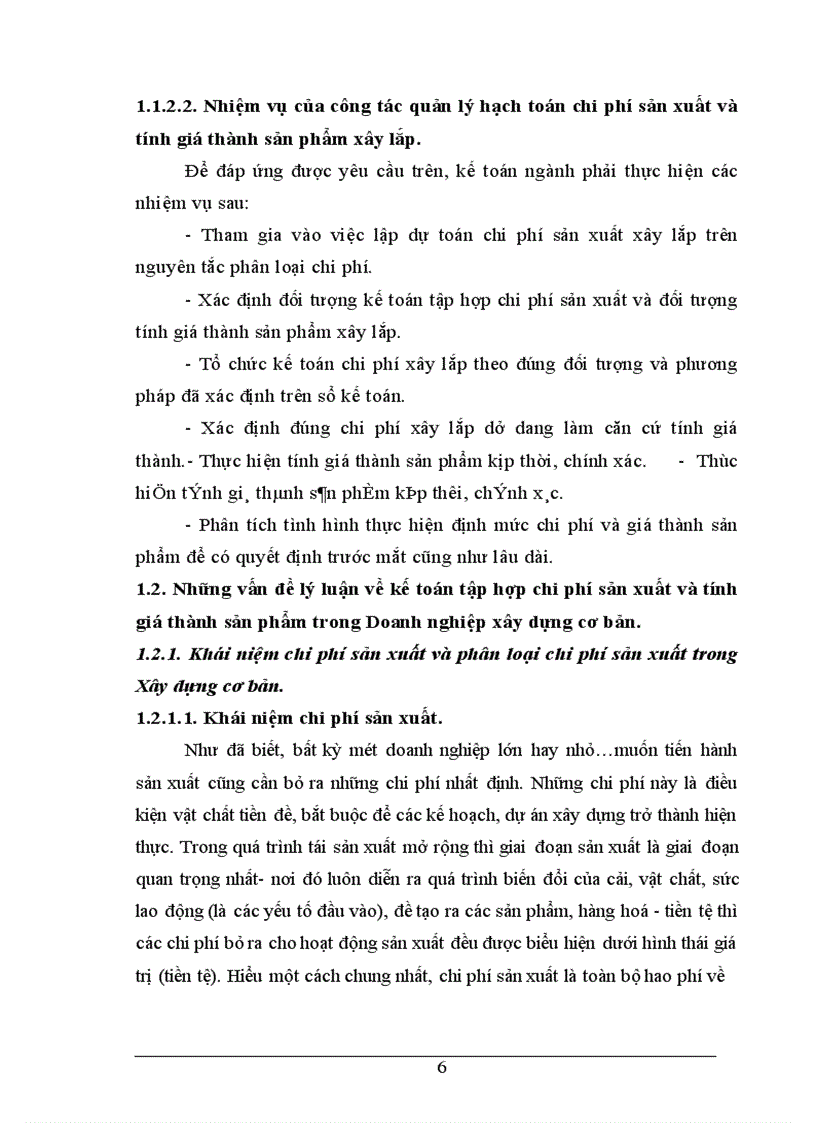 image for page Tổ chức công tác kế toán tập hợp chi phí và tính giá thành sản phẩm tại Xí nghiệp Sông Đà 12 6 1