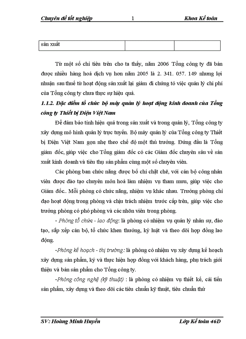 image for page Hoàn thiện kế toán chi phí sản xuất và tính giá thành sản phẩm tại Tổng công ty Thiết bị Điện Việt Nam 1