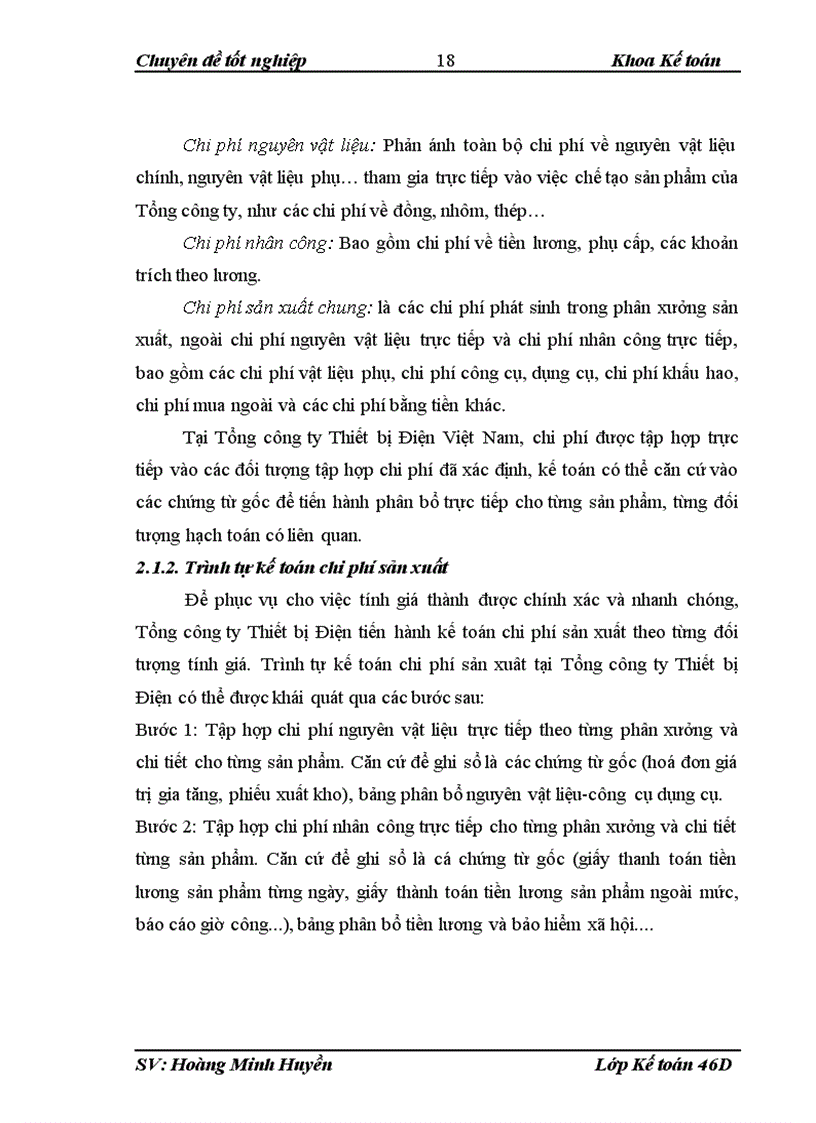 image for page Hoàn thiện kế toán chi phí sản xuất và tính giá thành sản phẩm tại Tổng công ty Thiết bị Điện Việt Nam 1