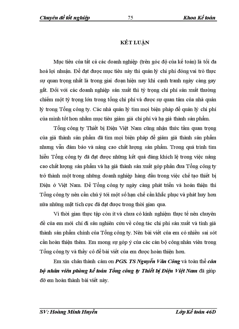 image for page Hoàn thiện kế toán chi phí sản xuất và tính giá thành sản phẩm tại Tổng công ty Thiết bị Điện Việt Nam 1