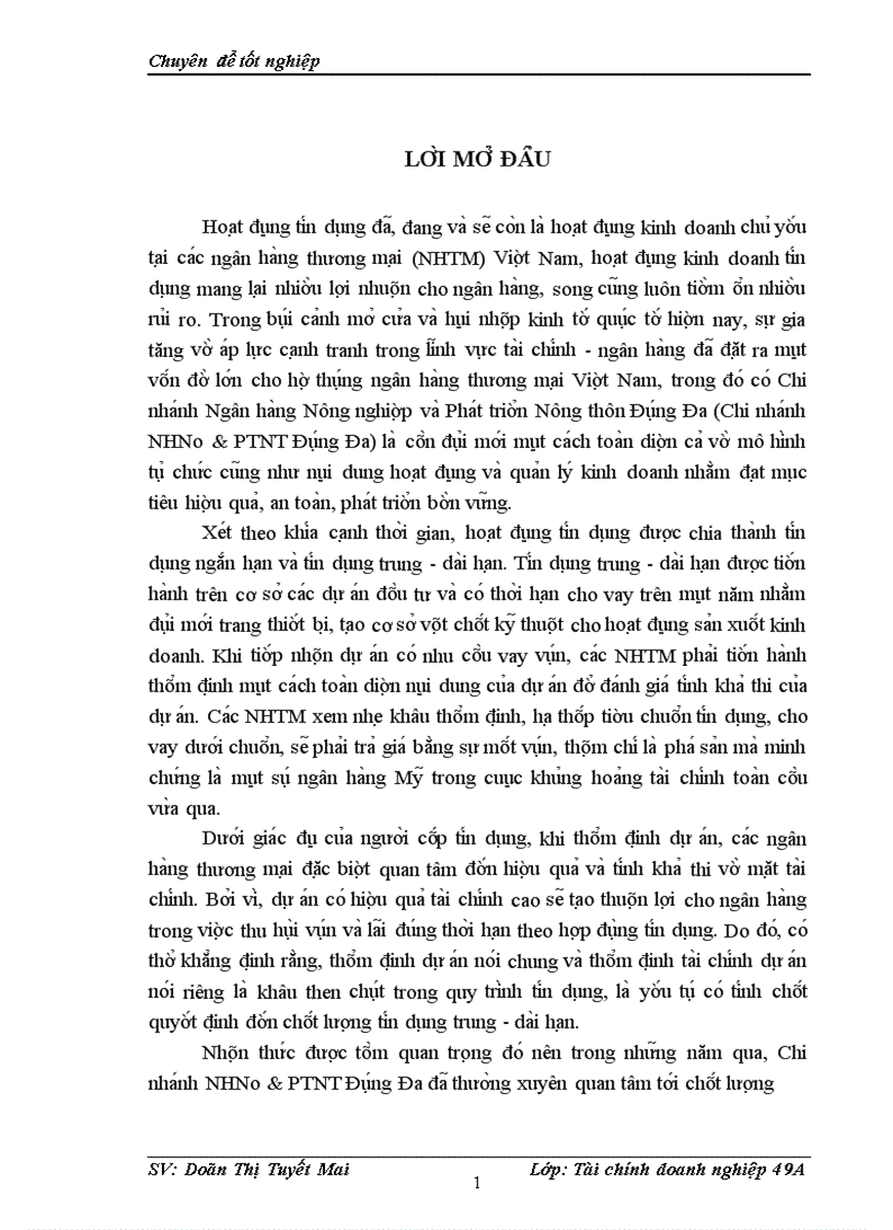 image for page Thư c tra ng châ t lươ ng thâ m đi nh ta i chi nh dư a n trong hoa t đô ng cho vay ta i chi nha nh ngân ha ng nông nghiê p va pha t triê n nông thôn Đô ng Đa