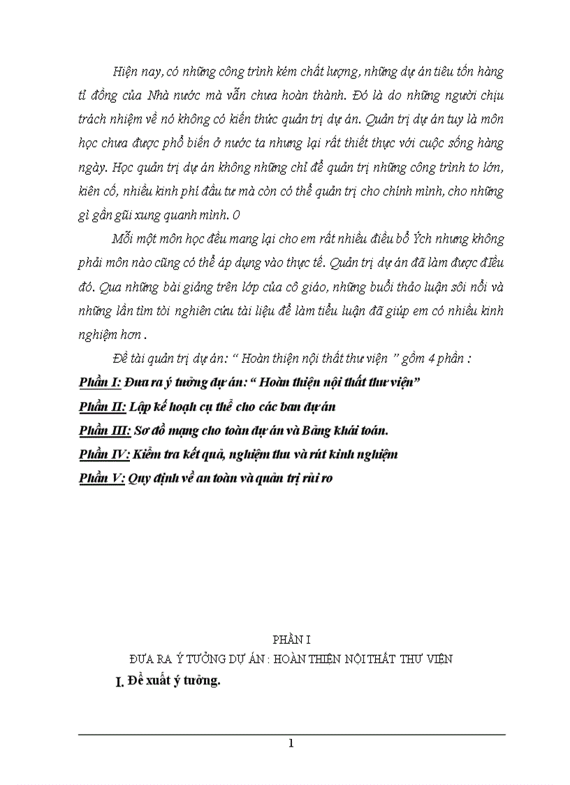 image for page Quản trị dự án Hoàn thiện nội thất thư viện