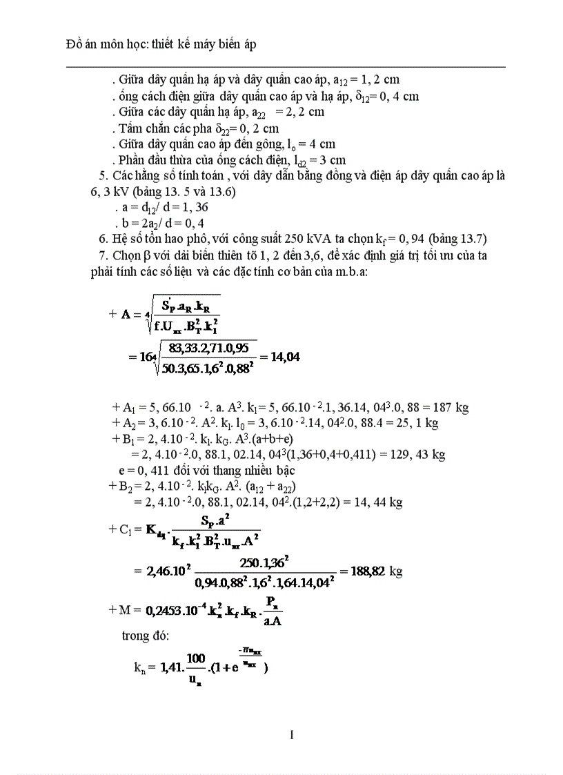 image for page Thiết kế máy biến áp điện lực ngâm dầu