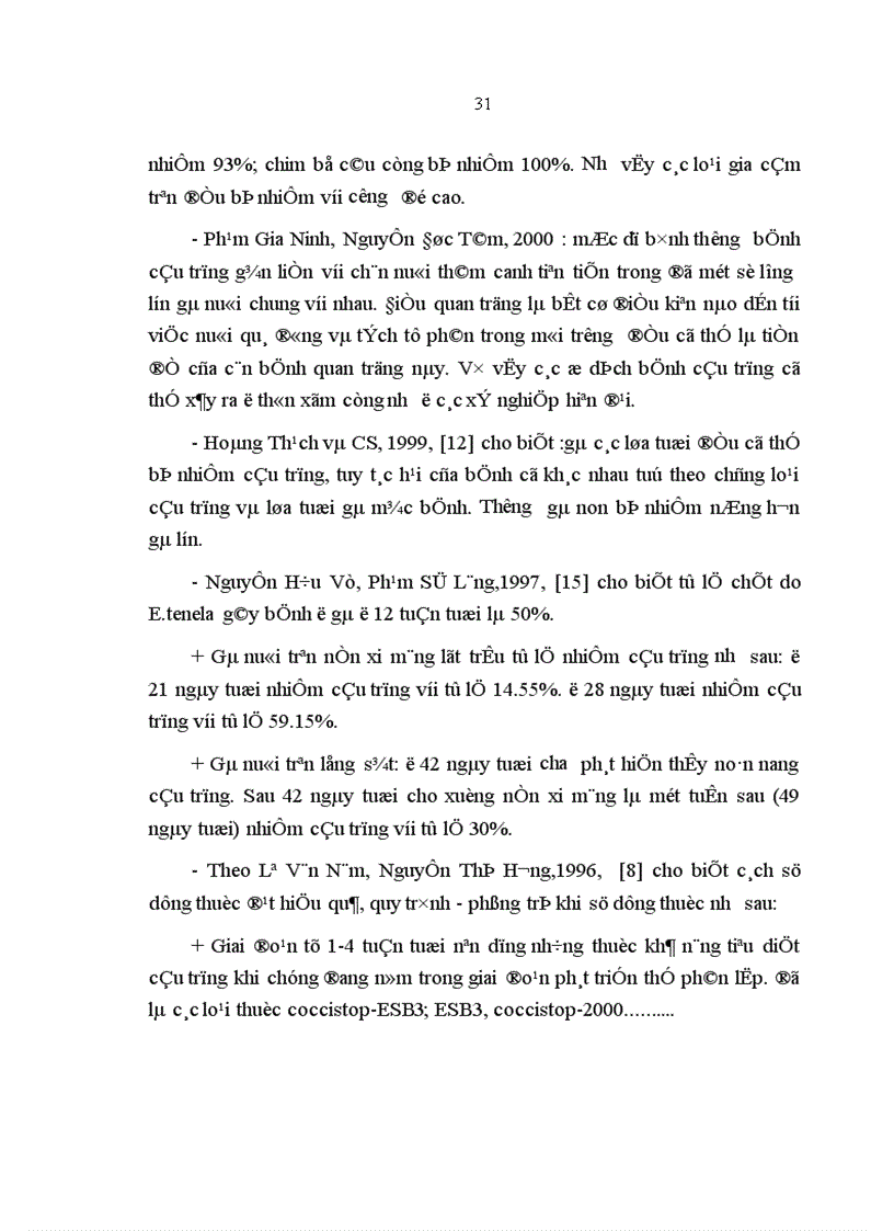image for page Áp dụng một số biện pháp kỹ thuật trong phòng và điều trị bệnh cầu trùng gà tại huyện Phú Lương Thái Nguyên