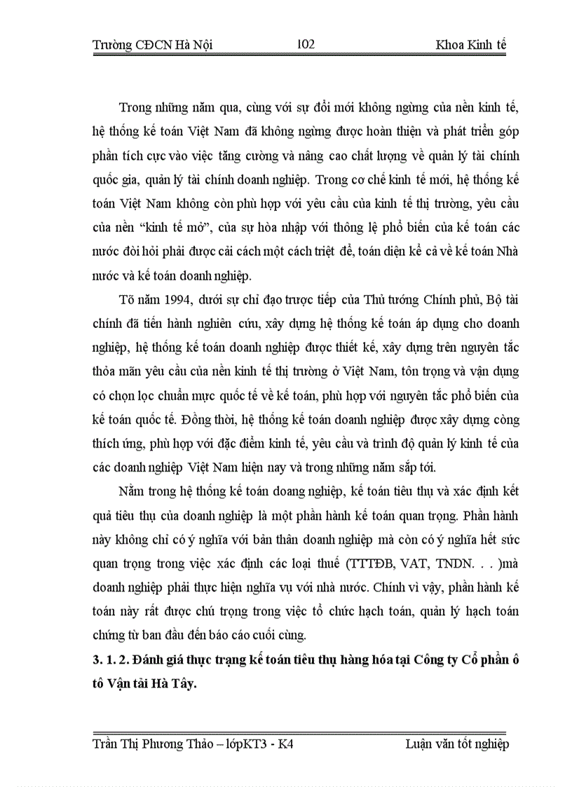 image for page Kế toán tiêu thụ hàng hóa và xác định kết quả tiêu thụ ở Công ty Cổ phần Ô tô Vận tải Hà Tây 1