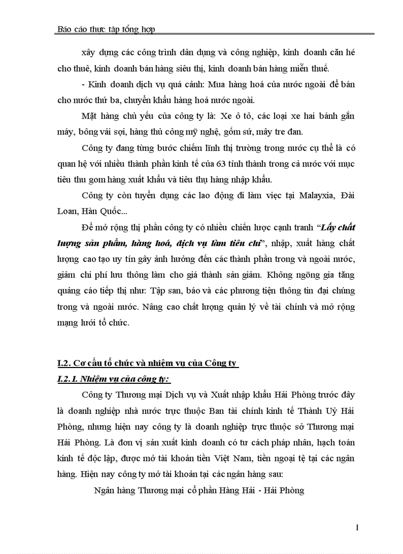 image for page Báo cáo thực tập tổng hợp tại Công ty Thương mại dịch vụ và xuất nhập khẩu Hải Phòng