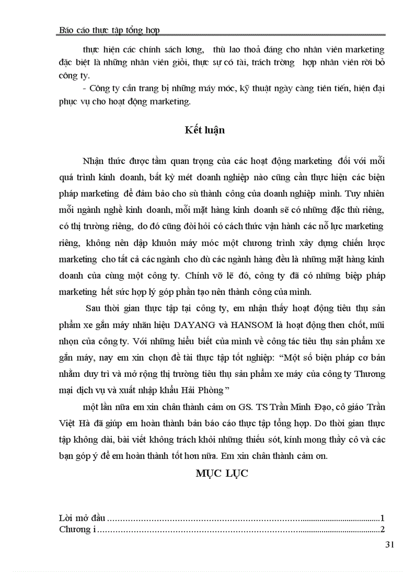 image for page Báo cáo thực tập tổng hợp tại Công ty Thương mại dịch vụ và xuất nhập khẩu Hải Phòng