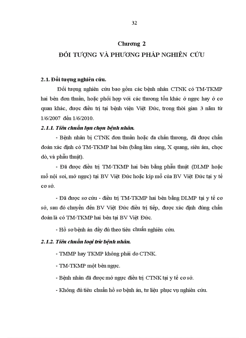 image for page Nghiên cứu đặc điểm lâm sàng cận lâm sàng và kết quả điều trị tràn máu tràn khí màng phổi hai bên trong chấn thương ngực kín 1