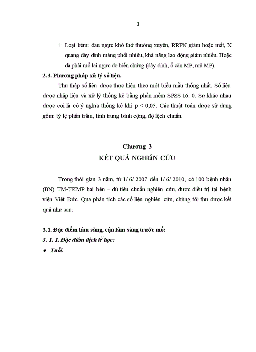 image for page Nghiên cứu đặc điểm lâm sàng cận lâm sàng và kết quả điều trị tràn máu tràn khí màng phổi hai bên trong chấn thương ngực kín 1