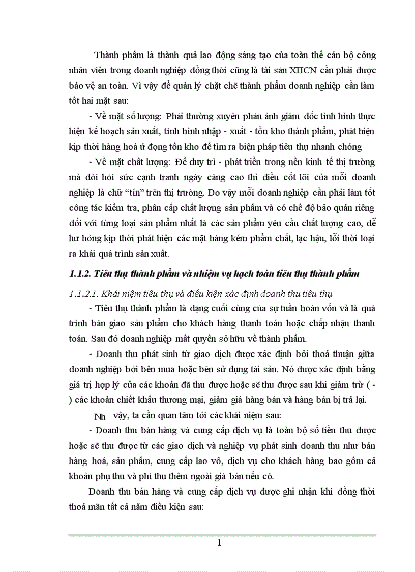 image for page Hoàn thiện công tác kế toán thành phẩm tiêu thụ thành phẩm và xác định kết quả tiêu thụ tại Công ty Cơ Khí Quang Trung 1