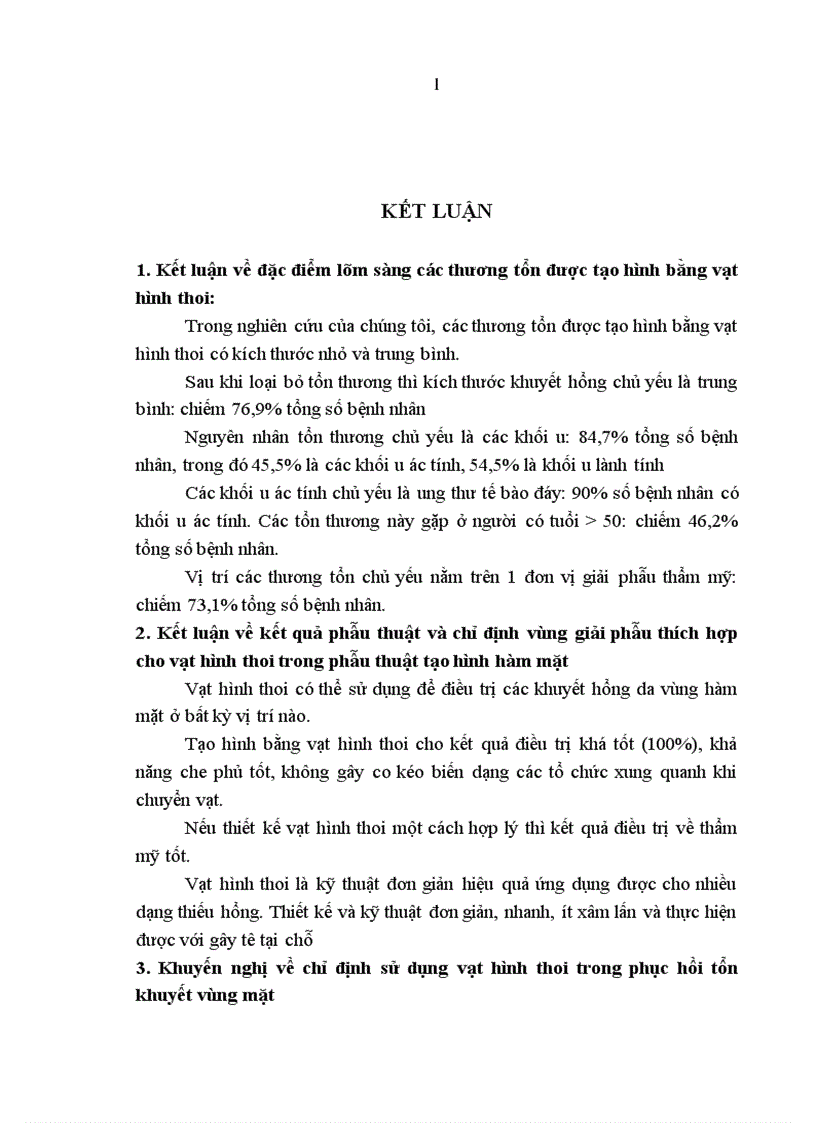image for page Đánh giá kết quả sử dụng vạt hình thoi trong tạo hình phần mềm vùng mặt
