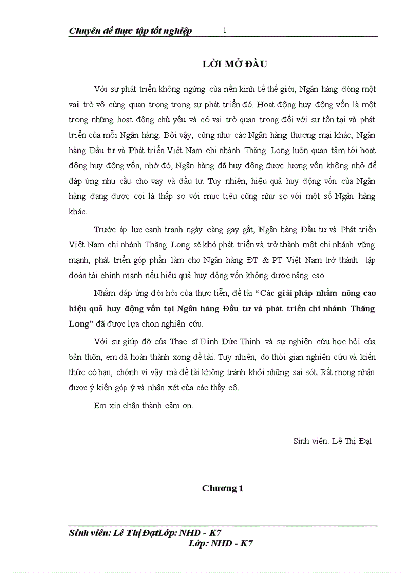 image for page Các giải pháp nhằm nâng cao hiệu quả huy động vốn tại Ngân hàng Đầu tư và phát triển chi nhánh Thăng Long 1