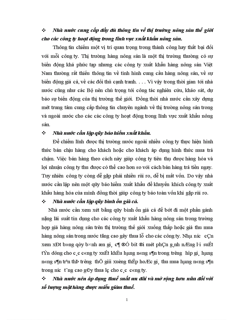image for page Một số giải pháp chủ yếu nhằm thúc đẩy xuất khẩu hàng nông sản của công ty VILEXIM 1