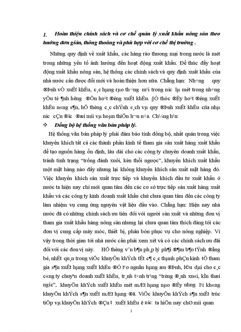 image for page Một số giải pháp chủ yếu nhằm thúc đẩy xuất khẩu hàng nông sản của công ty VILEXIM 1