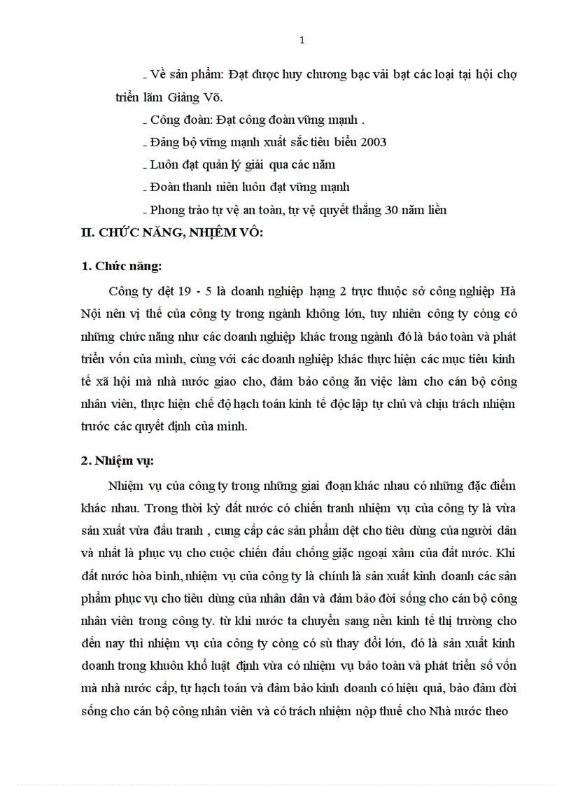 image for page Báo cáo thực tập tổng hợp tại Công ty Dệt 19 5 Hà Nội