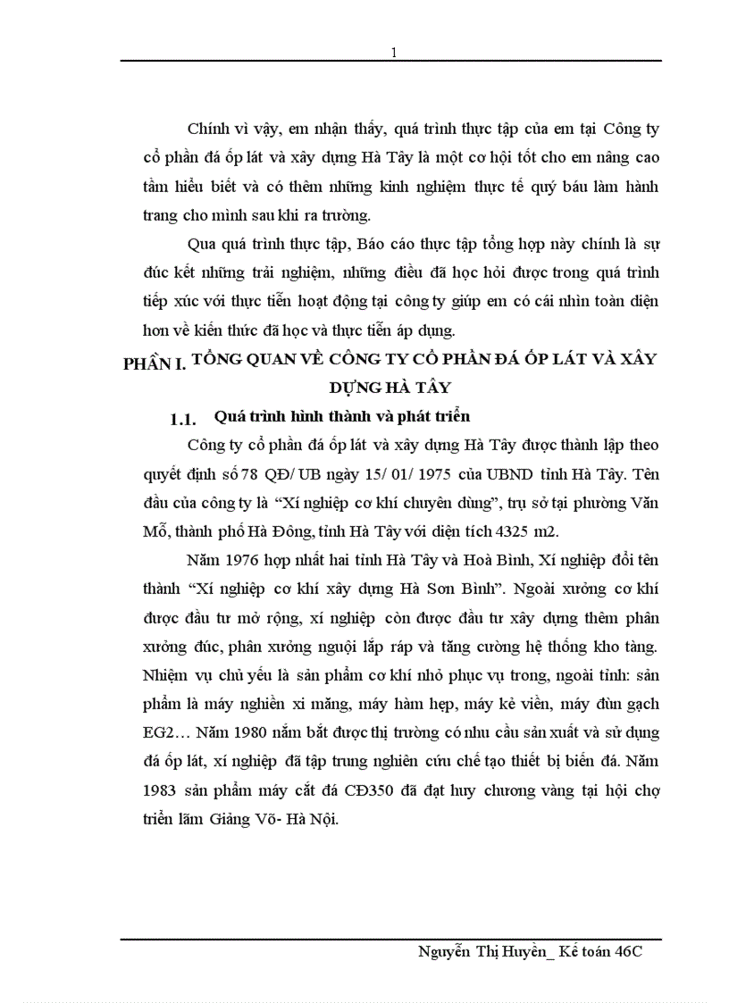 image for page Đánh giá thực trạng tổ chức hạch toán kế toán tại công ty cổ phần đá ốp lát và xây dựng Hà Tây 1