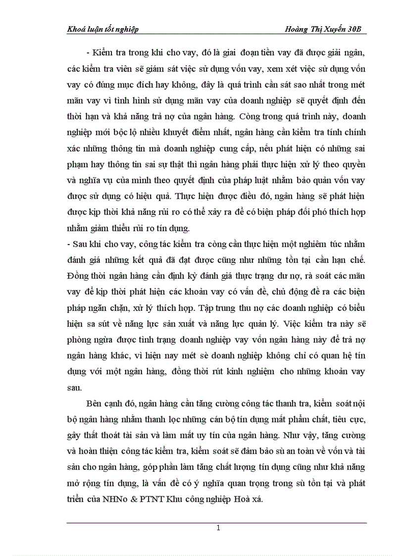 image for page Giải pháp mở rộng tín dụng đối với DNVVN tại Ngân hàng Nông nghiệp và phát triển nông thôn Khu công nghiệp Hoà xá tỉnh Nam Định 1