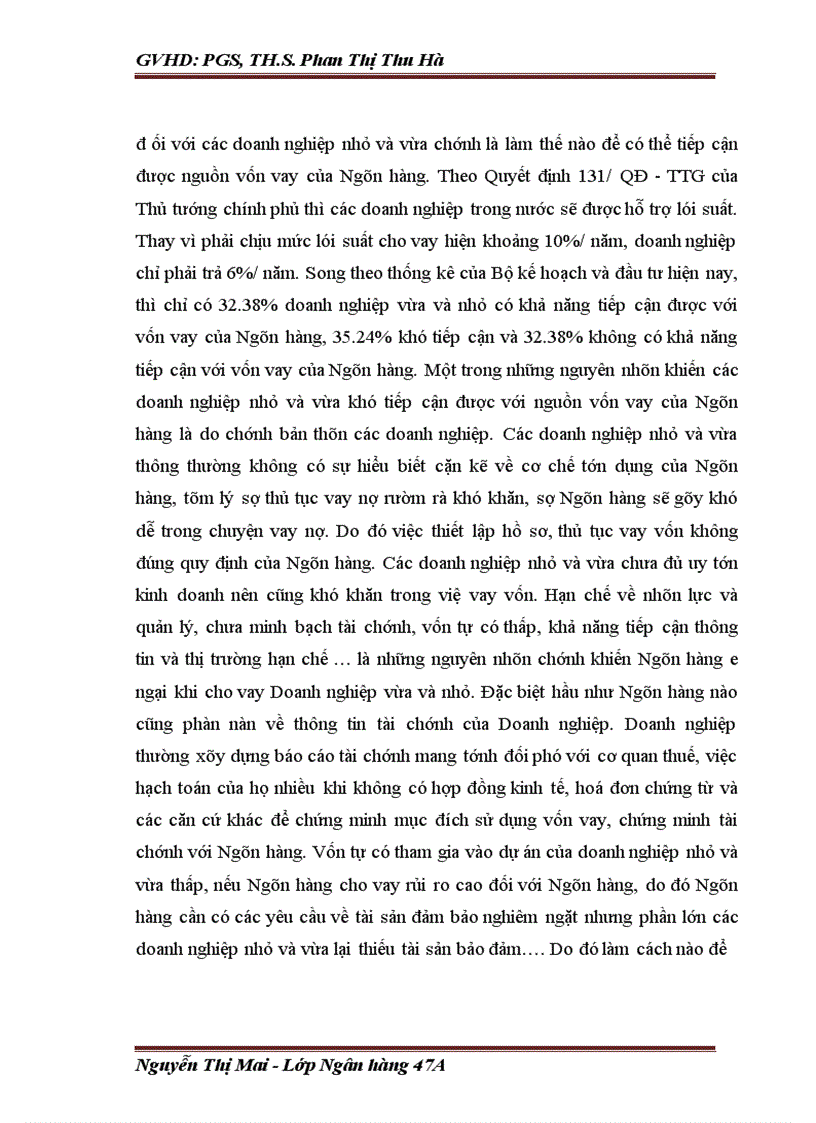 image for page Các giải pháp nhằm mở rộng cho vay đối với doanh nghiệp nhỏ và vừa tại Sở giao dịch Ngân hàng thương mại cổ phần Ngoại thương Việt Nam 1