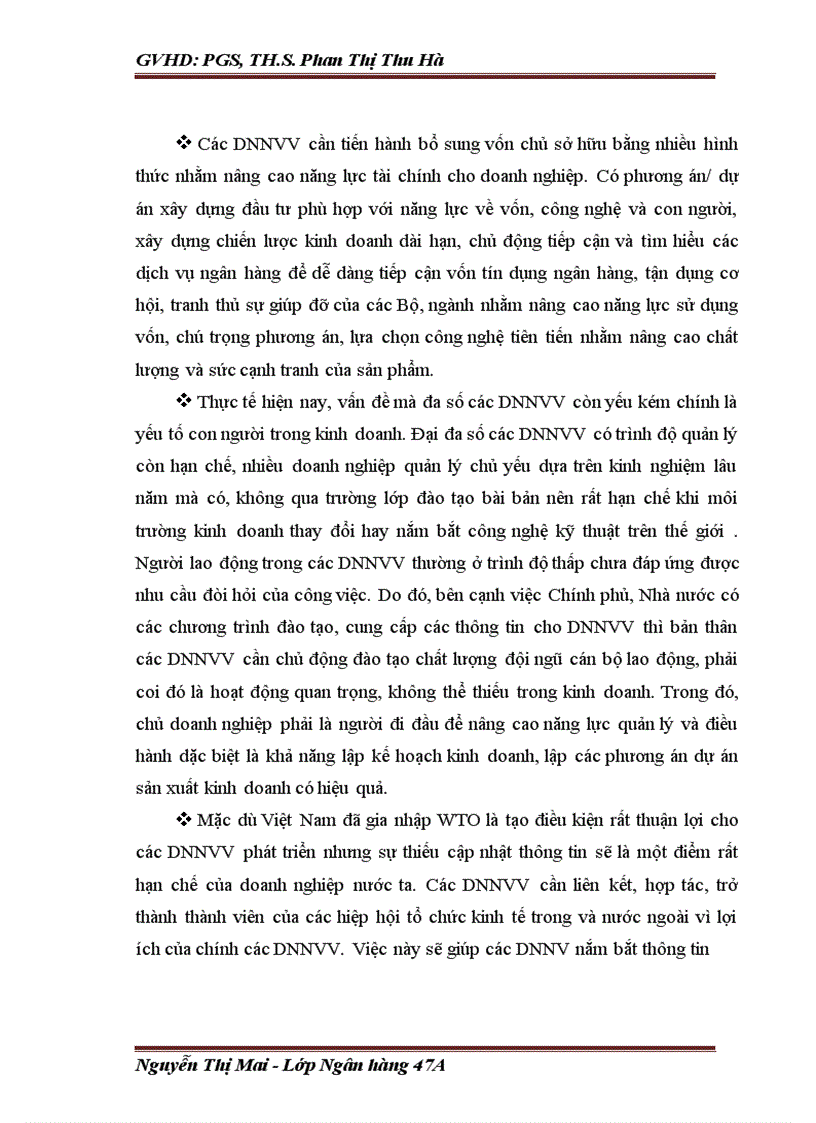 image for page Các giải pháp nhằm mở rộng cho vay đối với doanh nghiệp nhỏ và vừa tại Sở giao dịch Ngân hàng thương mại cổ phần Ngoại thương Việt Nam 1