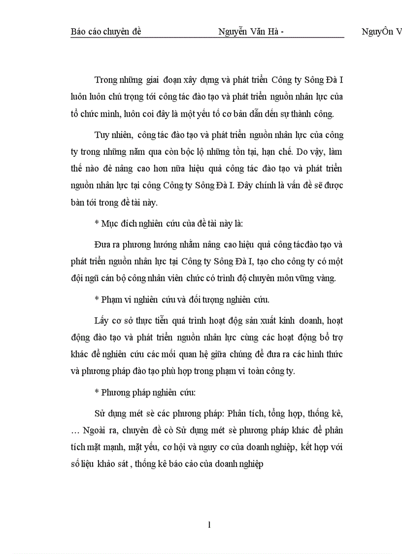 image for page Phương hướng nâng cao kết quả công tác đào tạo và phát triển nguồn nhân lực của Công ty sông đà I 1