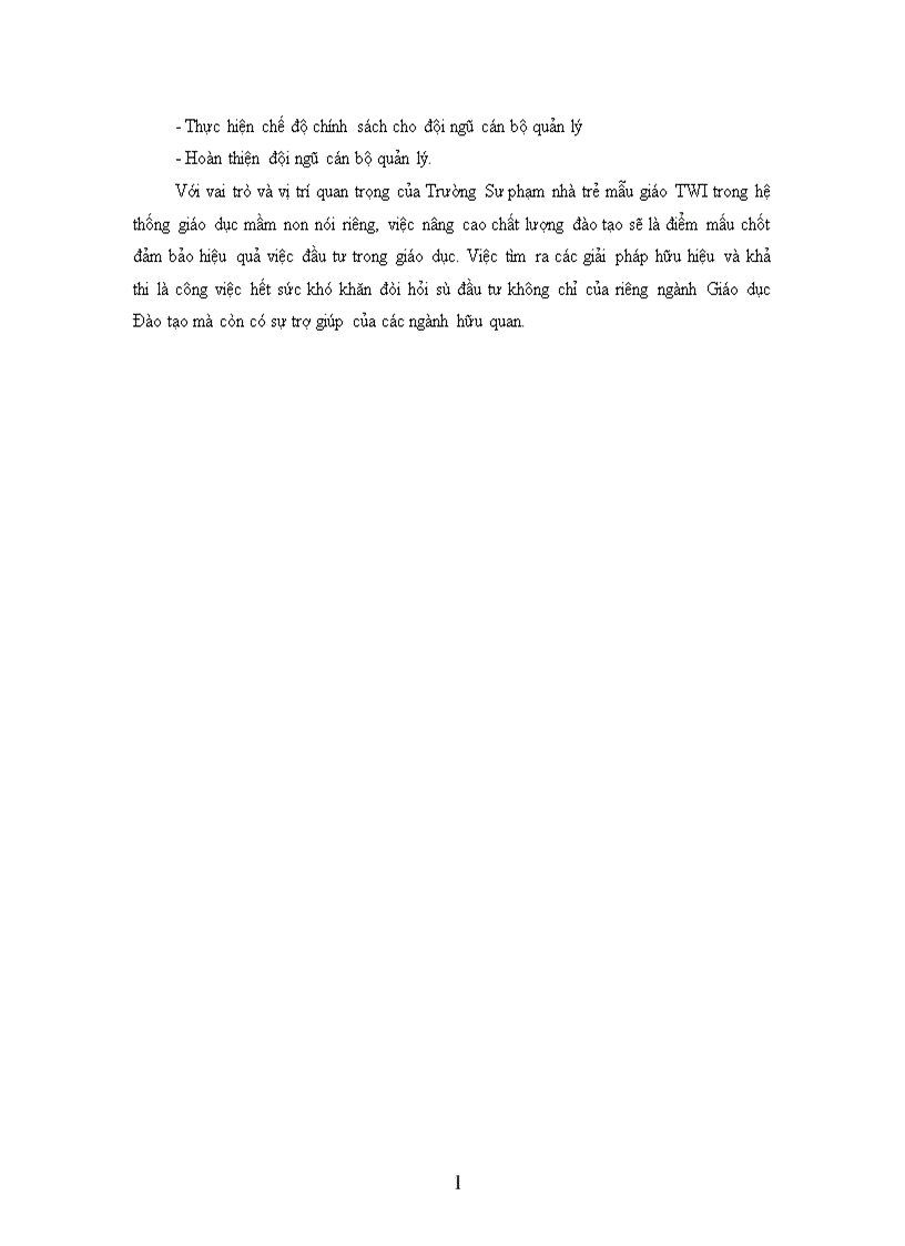 image for page Thực trạng công tác quản lý đào tạo tại trường Cao đẳng sư phạm nhà trẻ mẫu giáo TW I