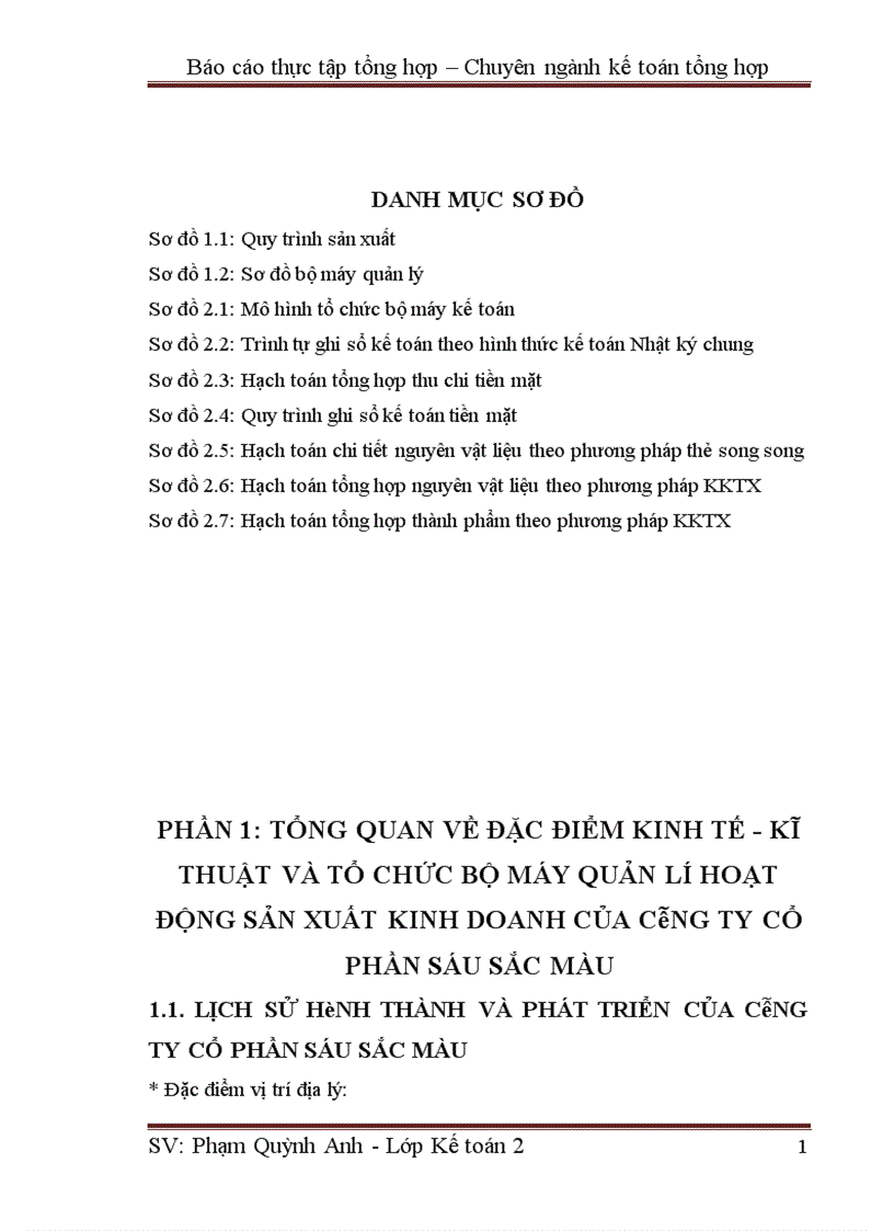 image for page Một số đánh giá về tình hình tổ chức hạch toán kế toán tại công ty Cổ phần Sáu Sắc Màu