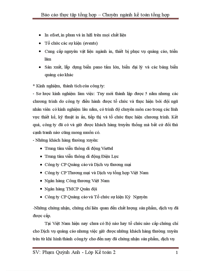 image for page Một số đánh giá về tình hình tổ chức hạch toán kế toán tại công ty Cổ phần Sáu Sắc Màu