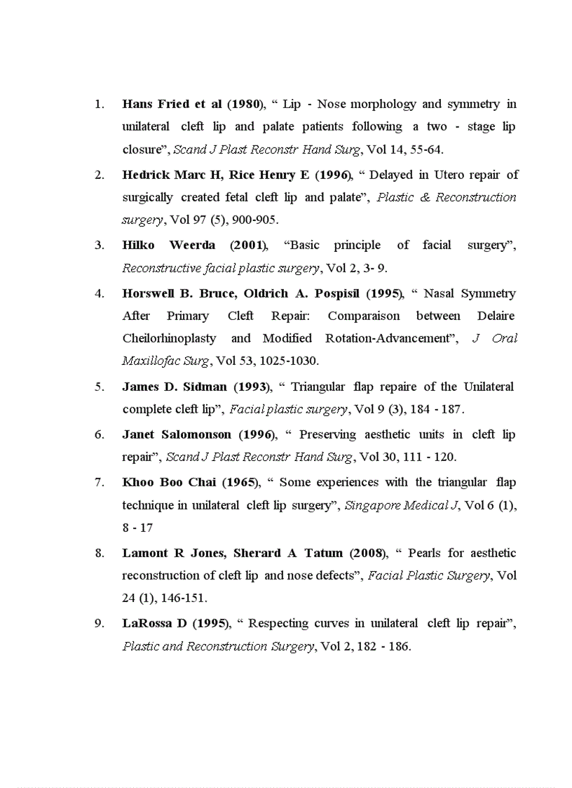 image for page Đánh giá vai trò tạo hình chữ Z ở trên đường viền da môi đỏ trong phương pháp Millard mổ khe hở môi một bên toàn bộ 1