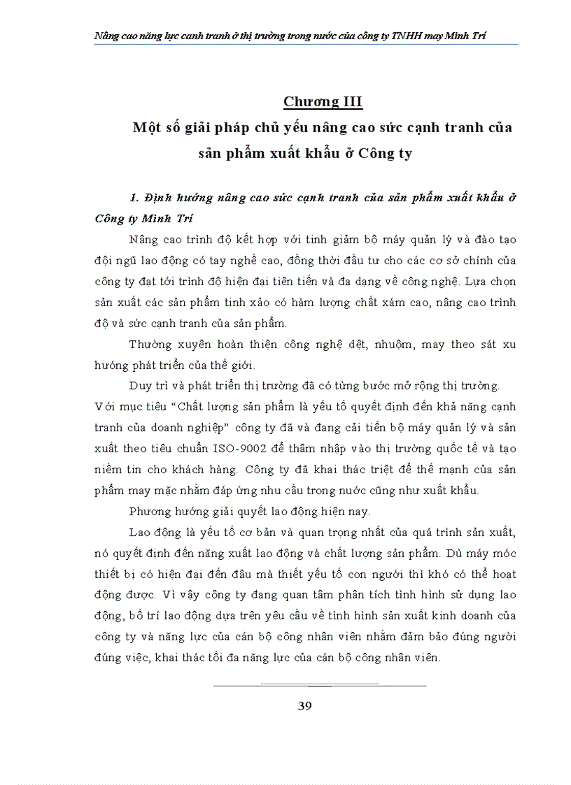 image for page Nâng cao năng lực cạnh tranh ở thị trường trong nước của Công ty TNHH may Minh Trí