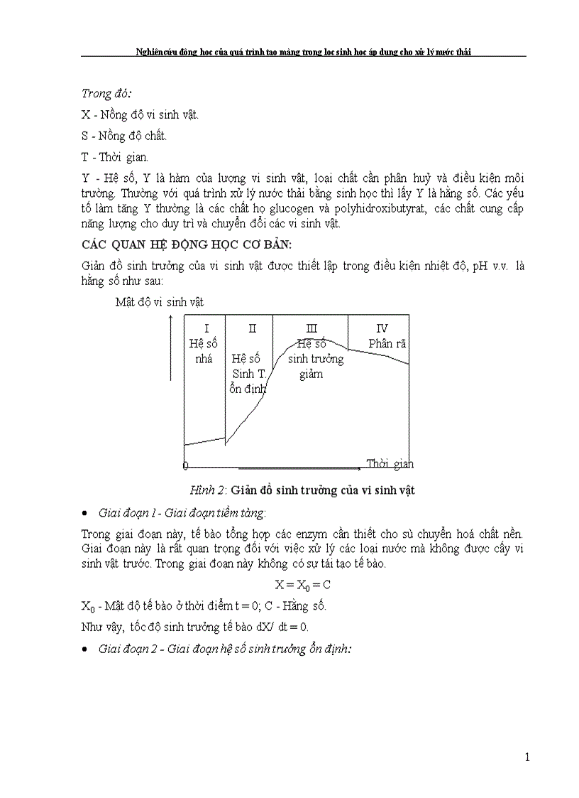 image for page Nghiên cứu động học của quá trình tạo màng trong lọc sinh học áp dụng cho xử lý nước thải